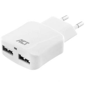 ACT Cargador USB 2 Puertos 2.4A Smart IC 12W