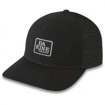 Dakine Classic Logo Trucker Cap - Gorra de camionero, color negro, con diseño clásico de logo, ajuste snapback, material ligero y transpirable