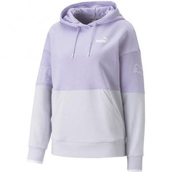 Sudadera Puma Power Colorblock para Mujer en color Lila