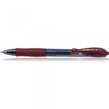 Bolígrafo de gel Pilot G2 07 caramelo marrón chocolate