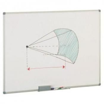 Pizarra melaminada blanca 60x90 cm