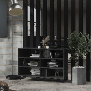 Aparador gris pulido de madera multicapa 103,5x35x70 cm