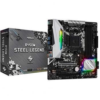 Asrock B450M Steel Legend, Placa Base, Multicolor