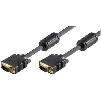 Cable VGA SVGA de 1m - Conector Macho a Macho HD-15