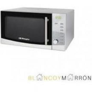 Microondas Orbegozo MIG 3420 con Grill, 34 Litros, 1000W, Acero Inoxidable