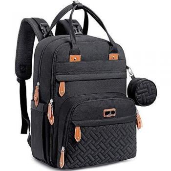 BabbleRoo Mochilas de Pañales para Bebé, Gran Capacidad Mochila de Cambio Bolsa para Pañales con Cambiador y Porta Chupones para Mamá y Papá