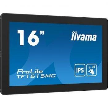 iiyama ProLite TF1615MC-B1 Pantalla Táctil LED de 39,6 cm (15.6) Full HD con Altavoces y USB - Negro