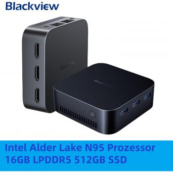 Mini-PC Blackview MP80 Windows 11 Pro Intel 12ª Gen N95 DDR4 16GB 512GB SSD