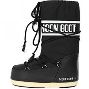 MOON BOOT Nylon, Botas de Nieve Unisex, Negro, 27