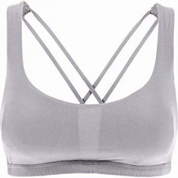 CRZ YOGA - Sujetador Deportivo Yoga Cruzados Espalda Sin Aros para Mujer Blanco L