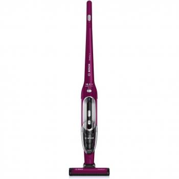 Bosch BBH21621 Readyy'y - Aspirador escoba recargable y aspirador de mano, autonomía hasta 32 min, batería NiMH de 16,8 V, color rosa fucsia