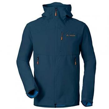 VAUDE Chaqueta para hombre Roccia Softshell con capucha, Hombre, Chaqueta, 40079, azul mar, xx-large