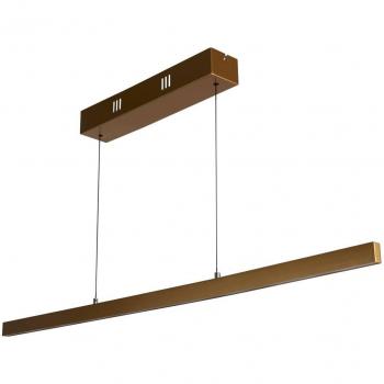 Lámpara colgante LED regulable en altura Layla de Searchlight, color oro, con CCT y control de gestos Kelly, vidrio opal