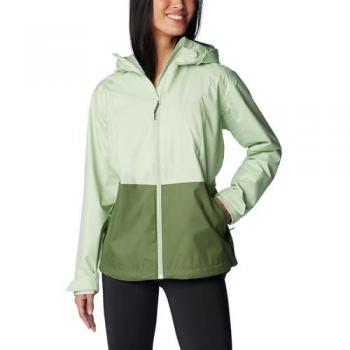 Columbia Chaqueta Inner Limits™ III Verde, Chubasquero Impermeable para Mujer, con capucha, color Sage Leaf/Canteen, talla XXL
