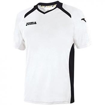 Joma 1196.98.004 - Camiseta de equipación de manga corta para hombre, color blanco / negro, talla XXL-3XL