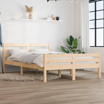 Cama de sol ámbar de madera maciza 140x200 cm