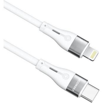 Cable USB-C a Lightning Wozinsky WSTCL2 PD 27W 2m Blanco