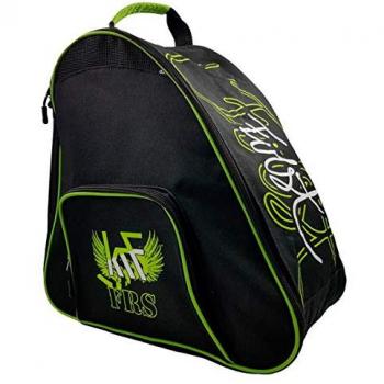 Bolsa Mochila Patines First KRF - Bolsa porta-patines, diseño urbano, color verde, capacidad para varios patines, material resistente y liviano