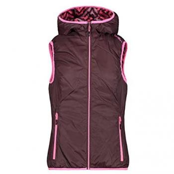CMP Women's Reversible Hooded Vest 33Z5146 Pink