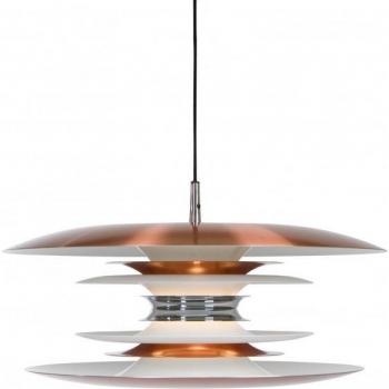 Lámpara colgante de techo Diablo de metal y cobre, diámetro 50 cm, casquillo E27