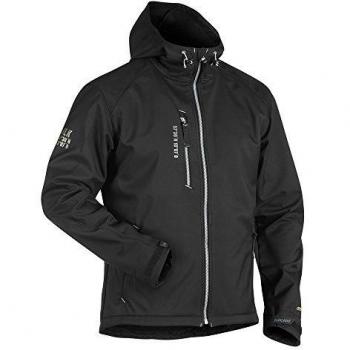 Blaklader XXL Black/Silver Softshell Jacket with Hood
