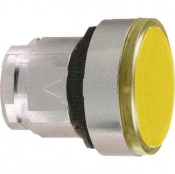 Schneider elec pic - mss 40 02 - Cabeza pulsador diámetro 22 rasante transparente amarillo embellecedor metálico