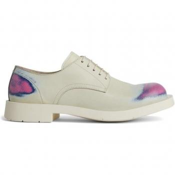 CAMPERLAB MIL 1978 Men's Formal Shoes in White/Pink/Blue, Size 41, Smooth Leather