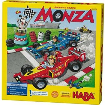 Monza dè 5 ans HABA Juego de Mesa Estratégico y Táctico con Coche de Madera - Para Niños a partir de 5 Años