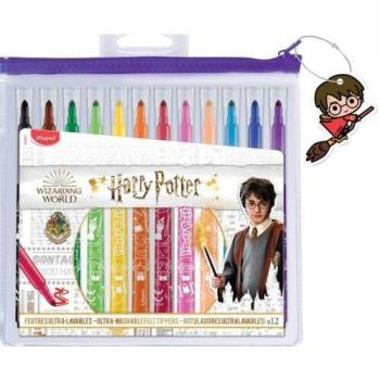 Maped Harry Potter 12 Rotuladores Colores Surtidos Estuche Long Life