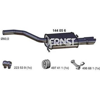 Silenciador trasero ERNST 144056 para Volkswagen Passat B6 Variant y Berline
