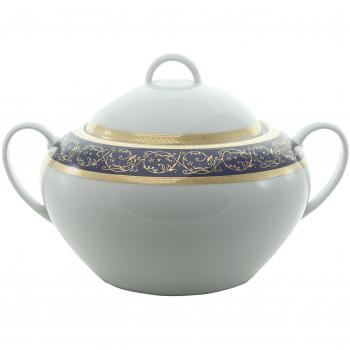 Bohemia Saphyr Greca Sopera, Porcelana, Azul, 30x30x26 cm