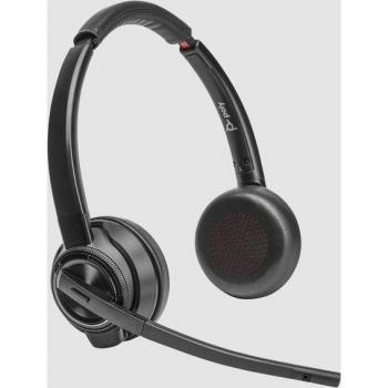 Auriculares Inalámbricos Stereo DECT Poly Savi 8420 con Micrófono para Oficina y Centro de Llamadas