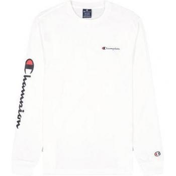 Camiseta de Manga Larga Champion Blanco Hombre