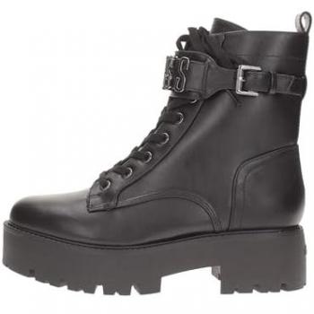 Guess Vaires Military Boots for Women - Black