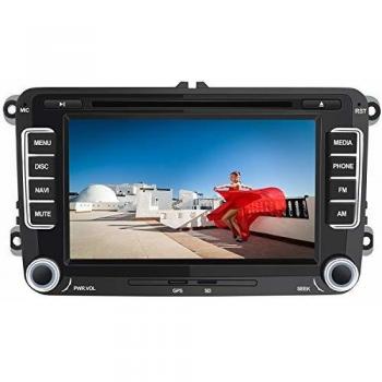 AWESAFE Radio Coche 7 Pulgadas con Pantalla Táctil 2 DIN para Volkswagen, Autoradio para VW Passat Transporter Polo Seat Altea Skoda Jetta Touran Caddy Sharan y Muchos Modelos de VW