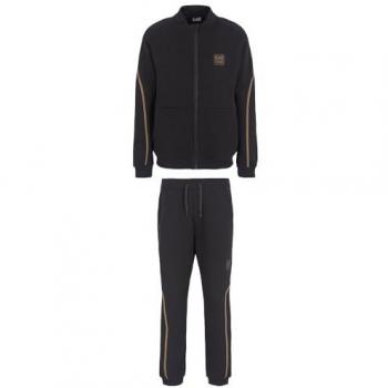 Chándal EA7 Emporio Armani 6DPV62_PJODZ, Casual, Deportivo, Algodón, Multideporte, Manga larga, Color negro/bronzo, Talla XL