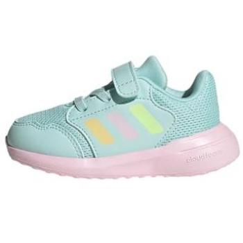 Zapatillas deportivas adidas Tensaur Run 3.0 para niños en color aqua semi flash y naranja, modelo unisex tamaño 27