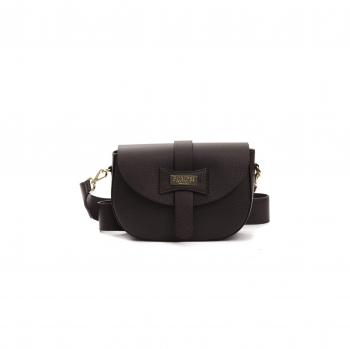 Pompei Donatella Brown Leather Crossbody Bag - Type: Crossbody Bag, Material: Brown Leather, Features: Adjustable shoulder strap, Magnetic closure, Multiple interior pockets, Stylish design suitable for casual and formal occasions