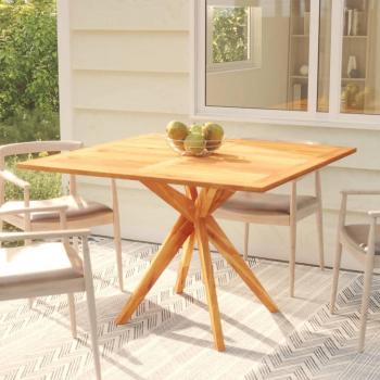 Mesa de jardín 110x110x75 cm en madera maciza de Acacia