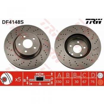 TRW Automotive AfterMarket DF4148S Brake Disc