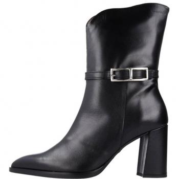 Botín Wonders M-5402 Bora Negro de Mujer - Piel de Calidad