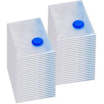 Bolsas de viaje con asiento al vacío 120x70 cm, 50 piezas, transparentes