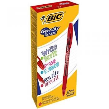 BIC Gel-ocity Illusion bolígrafos de Gel Borrables punta media
