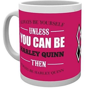 GB Eye, DC Comics, Harley Quinn, Be Yourself, Taza