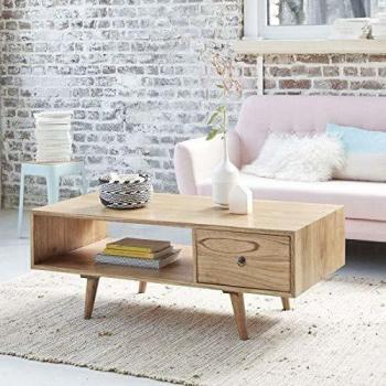 Mesa de centro de madera maciza de mindi Berah Getah