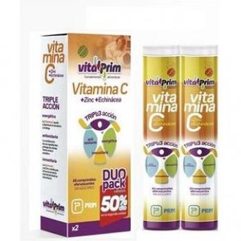 Pack VitalPrim Vitamina C Triple Acción Efervescente 48 Comprimidos