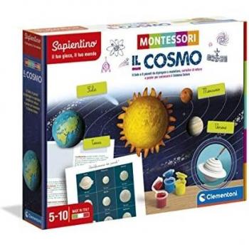 Juego Educativo Montessori El Cosmos - Exploración del Sistema Solar, Desarrollo del Lenguaje, Multicolor, Made in Italy