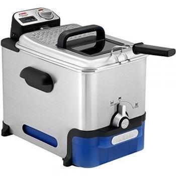 Friteuse Semi-Profesional SEB Oleoclean 3,5 L 2300 W Acero Inoxidable con Filtración Automática y Termostato Regulable
