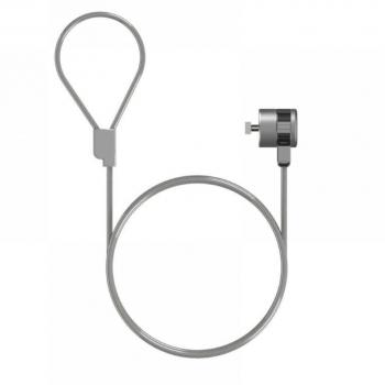 AISENS Cable de Seguridad con Cerradura de Llave para Ordenador, Monitor, Portátil 1.5m ASLK-D40K02-SL