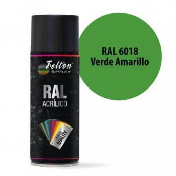 Spray Acrílico Verde Amarillo RAL 6018 400 ml